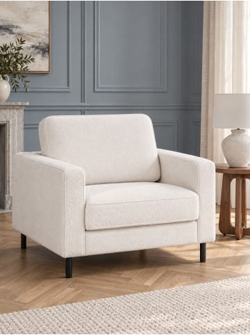 Sessel SAVALEN in Weiß/Schwarz - (W) 117 x (H) 87 x (L) 91 cm