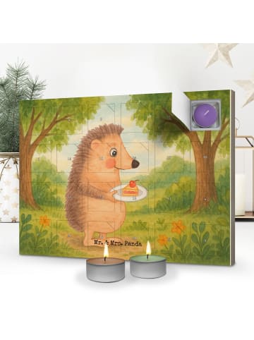 Mr. & Mrs. Panda Kerzen Adventskalender Igel Kuchenstück Design ... in Weiß