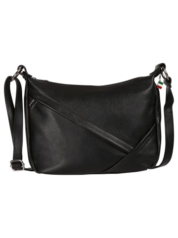 Florence Florence Schultertasche Leder schwarz ca. 35cm