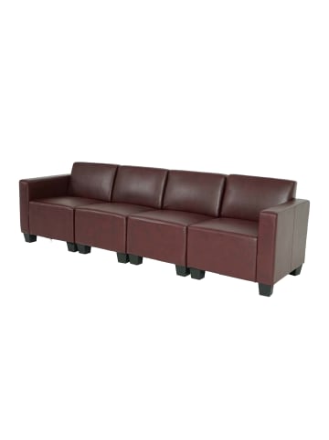 MCW Modular 4-Sitzer Sofa Moncalieri, Rot-braun