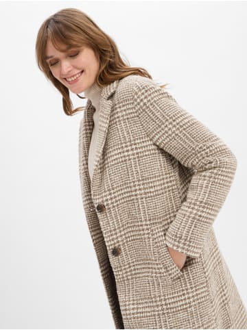 Marie Lund Mantel in melange ecru - 0001