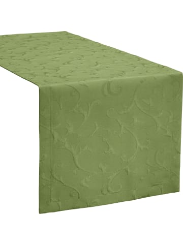 Erwin Müller Jacquard, Baumwollmischung Tischläufer Düsseldorf in grün