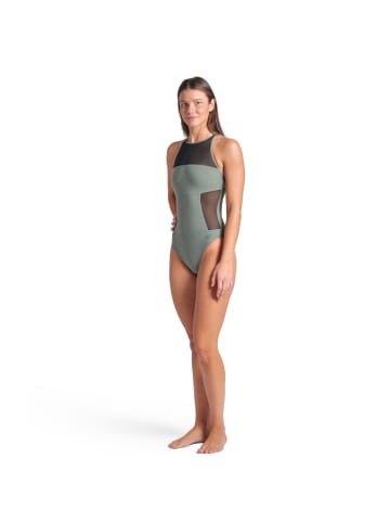 Arena Mesh Panels Schwimmanzug in Sage