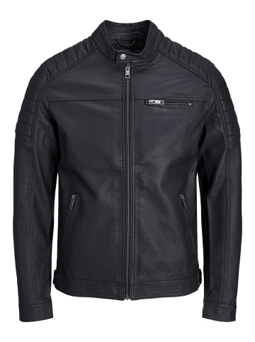 Jack & Jones Kunstwildlederjacke in Black