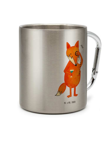 Mr. & Mrs. Panda Thermobecher Fuchs Lord ohne Spruch in Silber