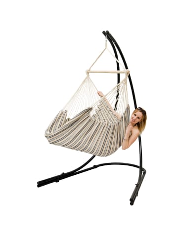 AMANKA XXL Hängestuhlgestell + Hängesessel Key West in Mediterran