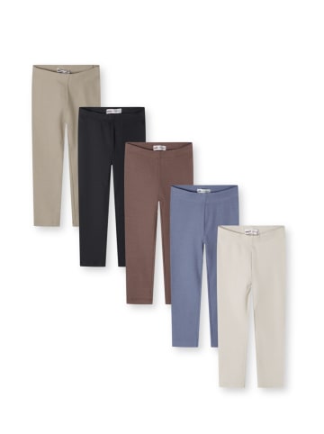 Minoti 5-er Pack Leggings NOSGLEGGING152 in Beige