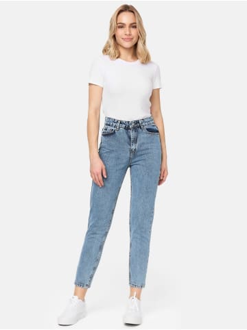 Tazzio Mom Fit Jeans "F129" in Hellblau Snow
