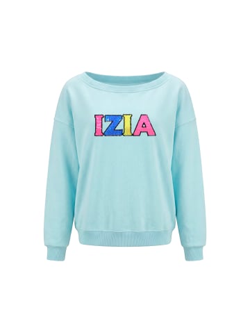 IZIA Women Sweatshirt in Aqua