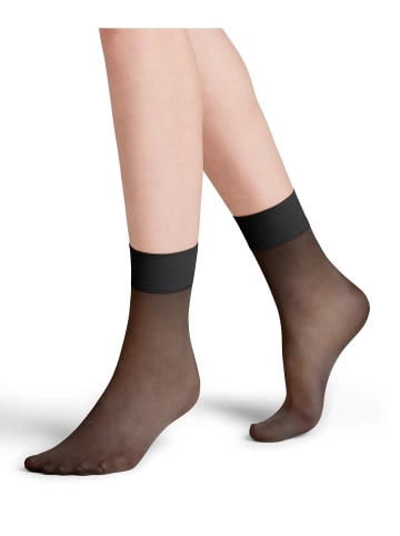 Falke Socken Pure Matt 20 DEN in Black