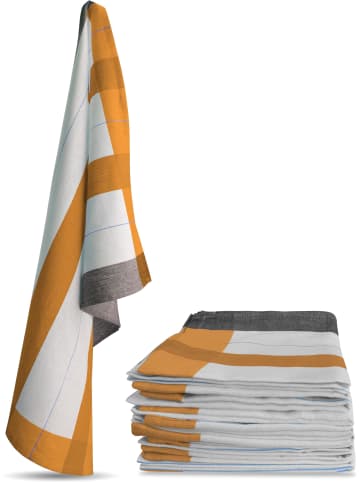Aspero 10 Geschirrtücher New Design in Orange