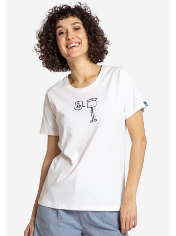 elkline T-Shirt Seemaen in white