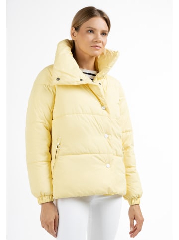 DreiMaster Damen Wattierte Winterjacke in Hellgelb