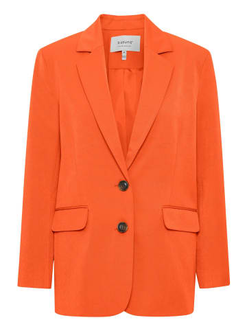 b. young BYESTALE  BLAZER 3 - HEAVY WOVEN Loose fit in Orangeade