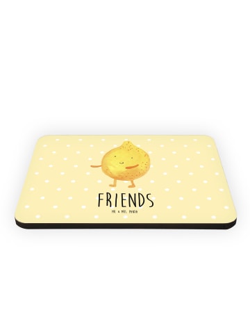 Mr. & Mrs. Panda magnet Beste Freunde Zitrone mit Spruch in Gelb Pastell