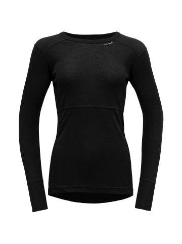 DEVOLD W LAUPARENMERINO 190 SHIRT in Schwarz