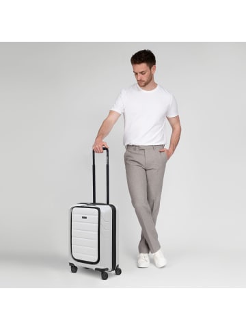 Redolz Essentials 17 4-Rollen Kabinentrolley 55 cm Soft-Pocket Laptopfach in white