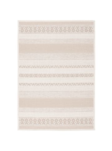 Pergamon In & Outdoor Teppich Flachgewebe Ottawa Stripes in Beige