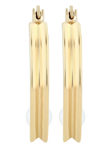 Adeliás Damen Ohrringe aus Edelstahl mit Perle in gold