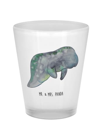 Mr. & Mrs. Panda Schnapsglas Seekuh Chillen ohne Spruch in Transparent