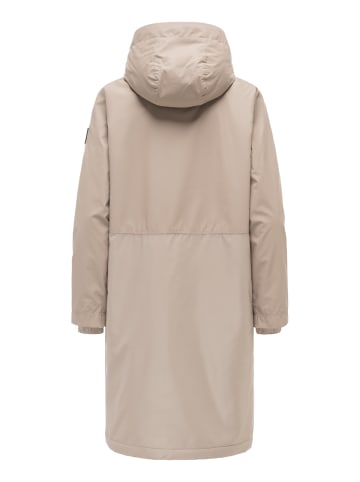 Navahoo Langmantel Edelumhang 14 in Taupe Grey