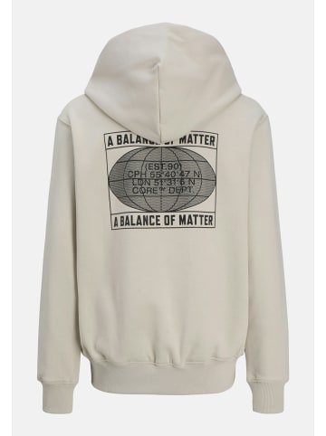 JACK & JONES Junior Hoodie 'Concrete Globe' in grau