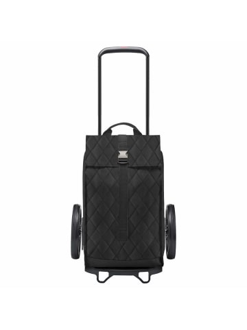 Reisenthel citycruiser - Einkaufstrolley 55 cm (twist maroon) in rhombus black