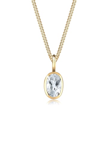 Elli Halskette 585 Gelbgold Oval in Gold