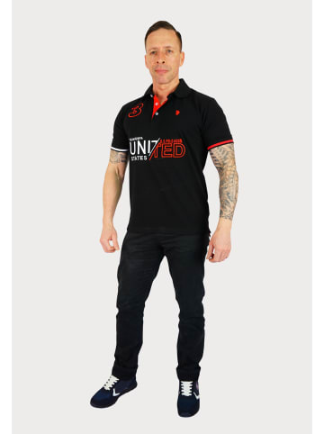 U.S. Polo Assn. Poloshirt in schwarz