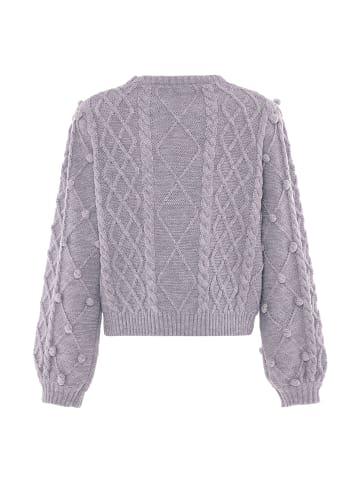 IZIA Damen Pullover in GRAU MELANGE