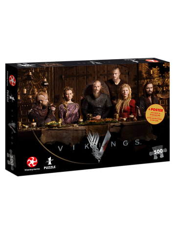 Winning Moves Puzzle Vikings Ragnar's Court Wikinger Fanartikel 500 Teile 48 x 34 cm in bunt