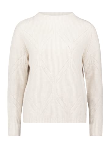 BETTY & CO Strickpullover mit Struktur in Bright Cream Melange