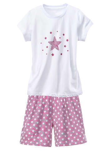 Petite Fleur Kids Pyjama in weiß, beere