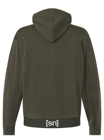 super.natural Merino Hoodie in grün