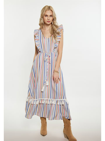 IZIA Damen Kleid in Blau Mehrfarbig