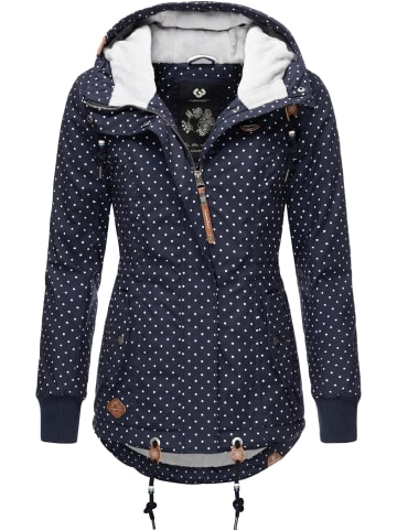 ragwear Winterjacke Danka Dots Intl. in Navy