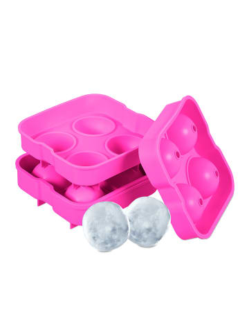 relaxdays 2 x Eiswürfelform in Pink