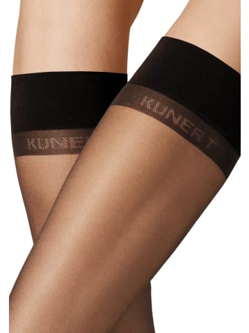 Kunert Feinkniestrümpfe Perfect Shine 15 transparent schimmernd in Black