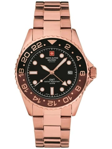 Swiss Alpine Military by Grovana Analoguhr für Herren in gold