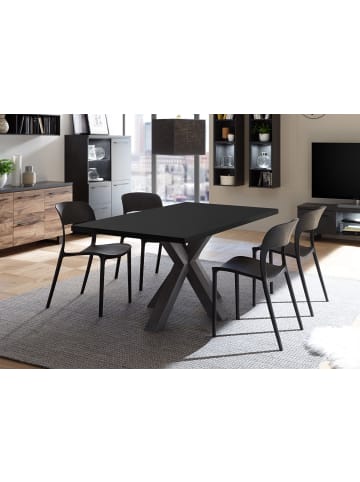 58 aufm Kessel ESSZIMMERTISCH Elda 2 140 x 90 x 75 Esstisch Schwarzstahl