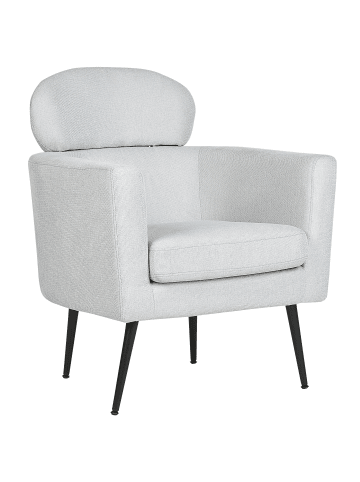 Beliani Sessel SOBY in Grau/Schwarz - (W) 76 x (H) 91 x (L) 70 cm