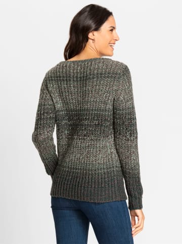 WITT WEIDEN Langarm-Pullover in petrol-gemustert