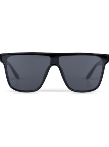 styleBREAKER Shield Sonnenbrille in Schwarz / Grau getönt