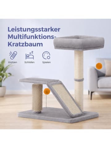 Feandrea Katzenbaum Clawfy in Hellgrau - (B)45 x (H)62.6 x (T)60 cm