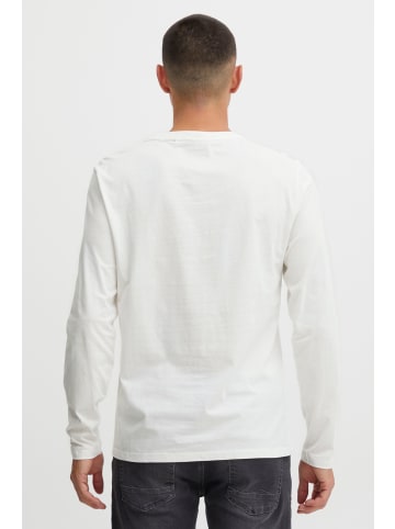 BLEND Langarmshirt Tee 20714563  Schlichtes Langarmshirt in weiß
