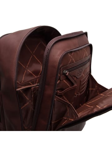 The Chesterfield Brand Wax Pull Up Business-Rucksack Leder 39 cm Laptopfach in brown