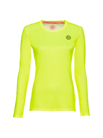 BIDI BADU Mina Tech Roundneck Longsleeve - neongreen in neongelb