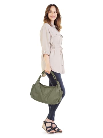 Samantha Look Handtasche echt Leder in grün