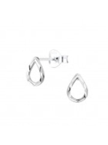 Alexander York Ohrstecker TROPFEN Diamantschliff in 925 Sterling Silber, 2-tlg.