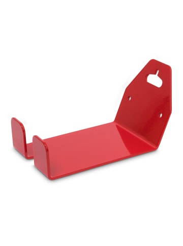 relaxdays 4x Fahrrad-Wandhalterung in Rot